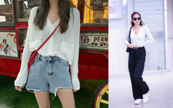 Học lỏm bí quyết phối đồ với cardigan từ các sao Hàn