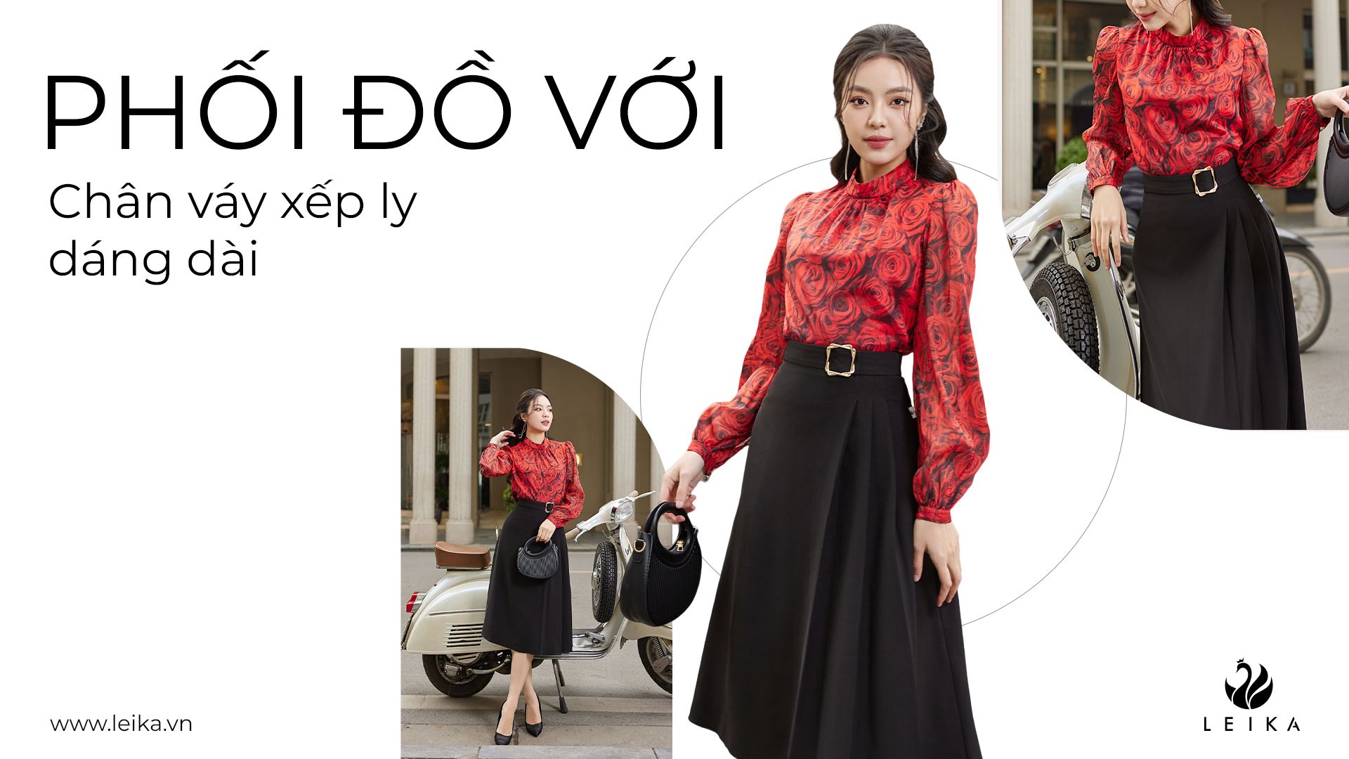 18 ý tưởng phối đồ với chân váy xếp ly dáng dài sang trọng