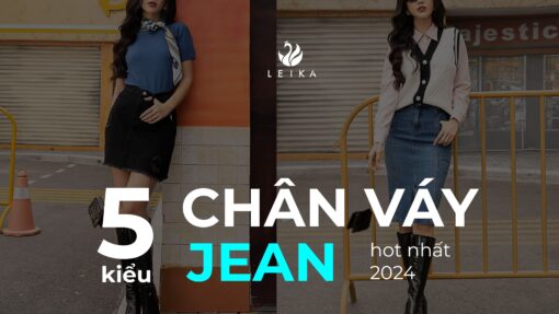 5 kiểu chân váy jean ngắn hot nhất 2024