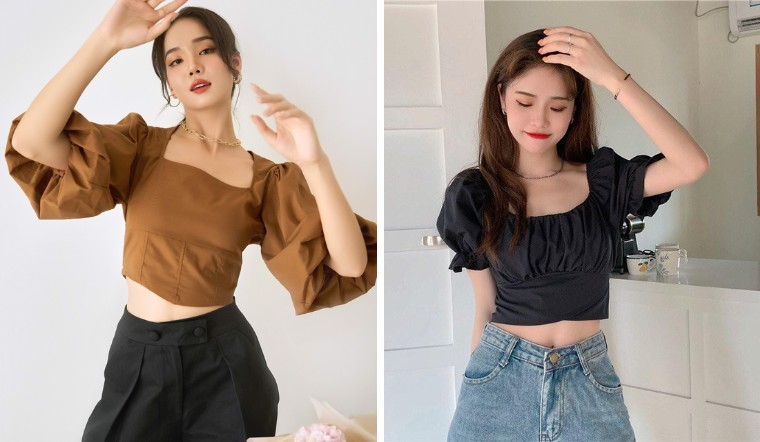 Bắt trend thời trang với các kiểu áo tay phồng nhún "hot" nhất