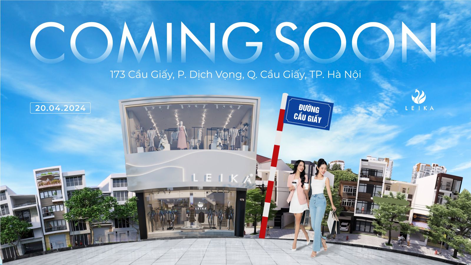 LEIKA "tiến quân" đến phía bắc Hà Nội, mở cửa hàng đầu tiên tại 173 Cầu Giấy