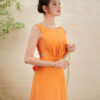 Đầm xoè cutout buộc đai eo