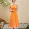 Đầm xoè cutout buộc đai eo