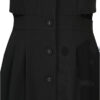 Đầm A chun eo sau cổ vest