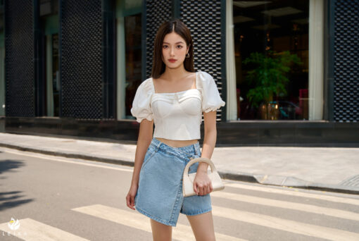 Áo kiểu CT croptop cúp ngực