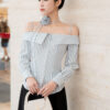 Áo kiểu trễ vai dây hoa TT
