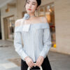 Áo kiểu trễ vai dây hoa TT