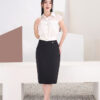 Sơ mi SN croptop vai chờm