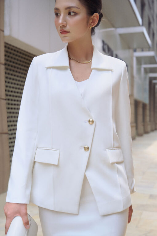 Áo vest cổ V vạt chéo