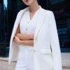 Áo vest suông vạt cong