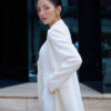 Áo vest suông vạt cong