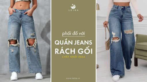 6 cách phối đồ với quần jeans rách gối nữ chất nhất 2024