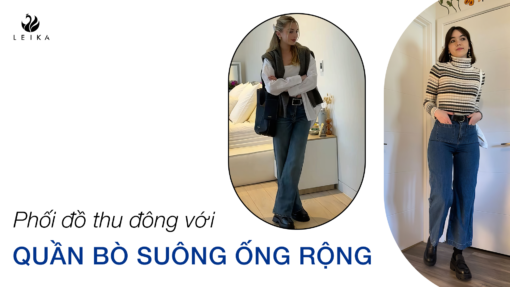 6 công thức phối đồ thu đông với quần bò suông ống rộng đơn giản mà cực trendy