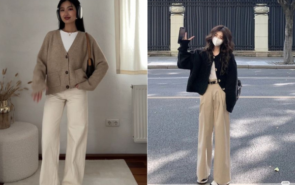 Gợi ý 10 cách phối đồ với áo cardigan cho nàng thơ mùa thu đông