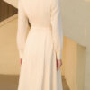 Đầm xoè draping kèm đai