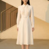 Đầm xoè draping kèm đai