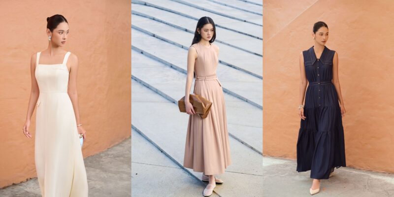 10 công thức mix đồ đi đám cưới với áo khoác blazer nữ đầm maxi đi biển
