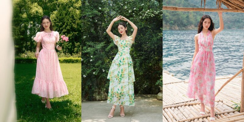 10 công thức mix đồ đi đám cưới với áo khoác blazer nữ đầm maxi đi biển