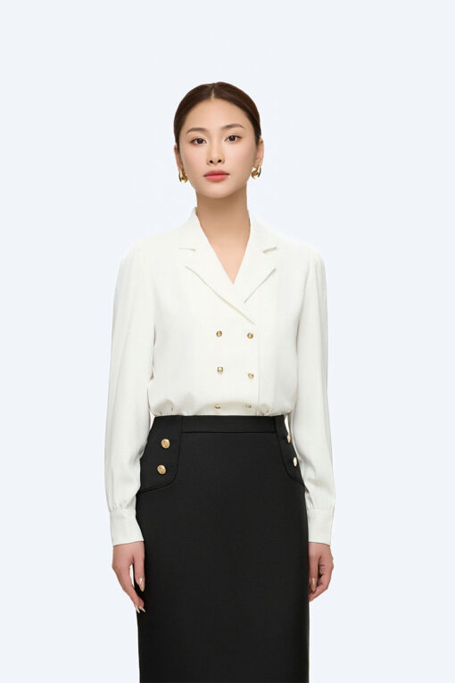 Chân váy suông cần kẹp lé hông TT