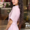 Đầm sơ mi diễu ly nẹp giả