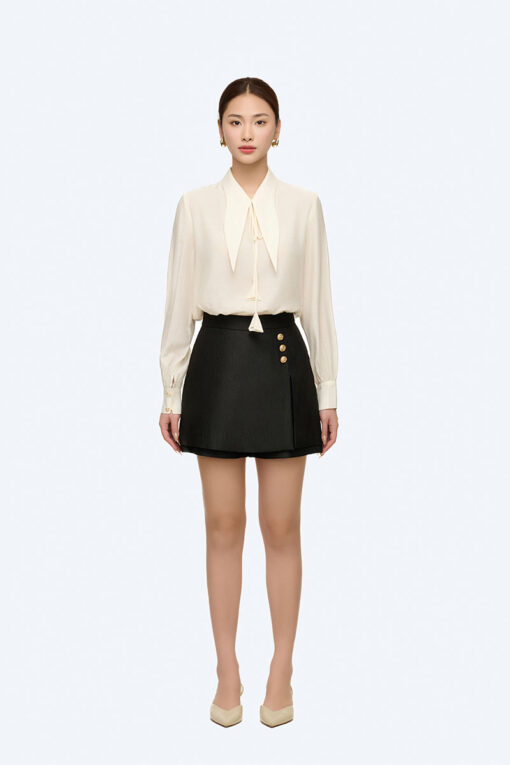 Quần sooc giả váy đính cúc TT