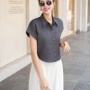 Sơ mi CT vát nẹp cong, gấu đuôi tôm