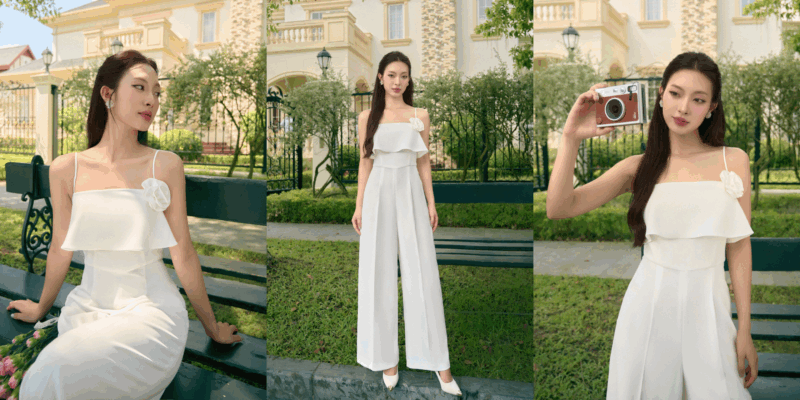 Nàng hãy né ngay Mái Pháp nếu sở hữu 3 dáng mặt sau jumpsuit dài sang trọng