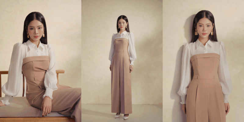 Nàng hãy né ngay Mái Pháp nếu sở hữu 3 dáng mặt sau jumpsuit dài sang trọng