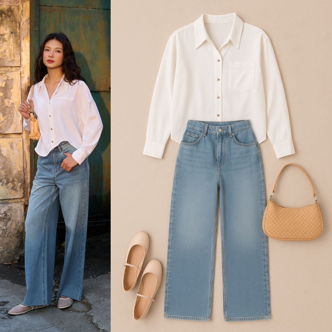 quần jeans suông