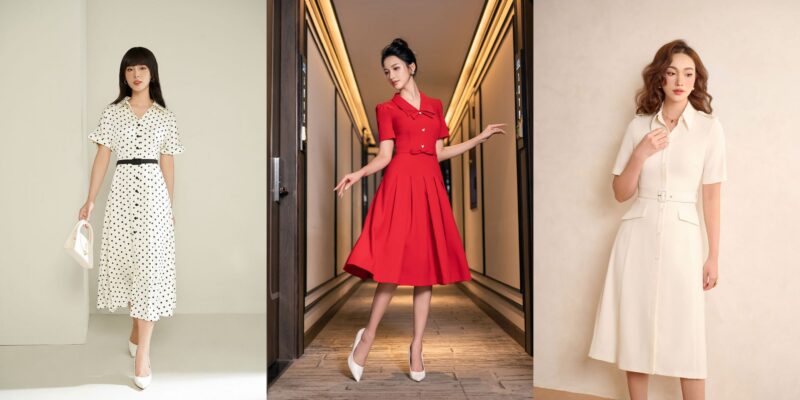 Cách lựa chọn váy đi biển cho người béo để dáng xinh, "đẹp khoe xấu che" phong cách retro