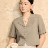 Áo vest CT croptop cổ liền thân