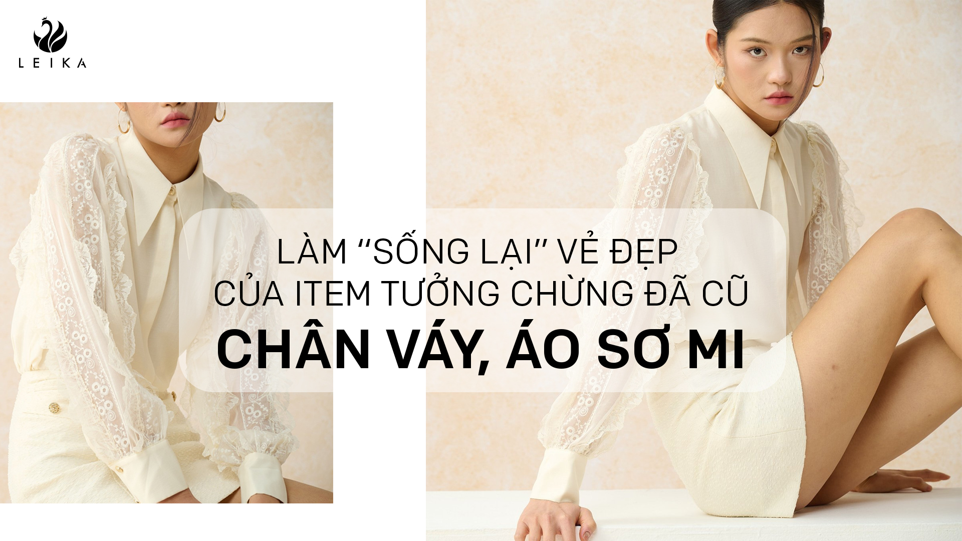 chân váy áo sơ mi