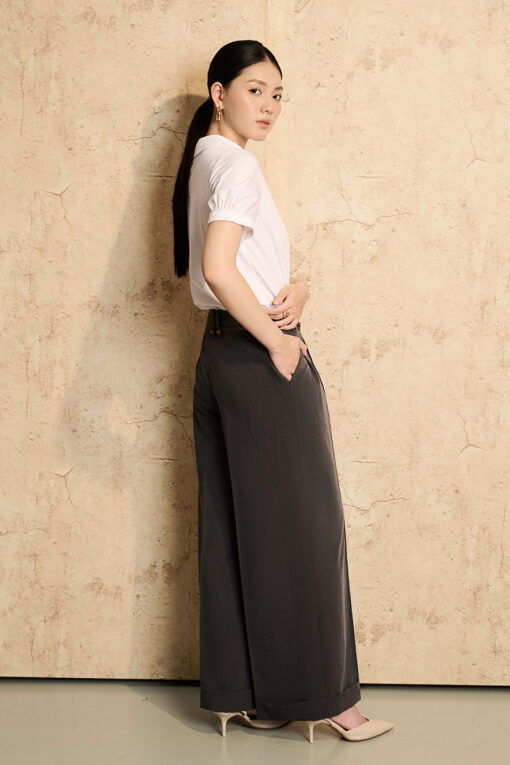 Sơ mi CT cổ nằm luồn nơ điệu