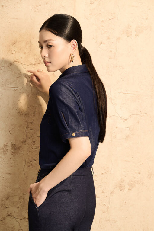 Sơ mi CT giả bò diễu giả túi