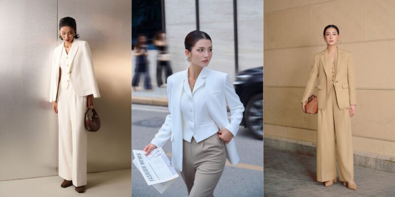 Chân váy áo sơ mi: Làm sống lại vẻ đẹp của item tưởng chừng đã cũ áo khoác gile nữ