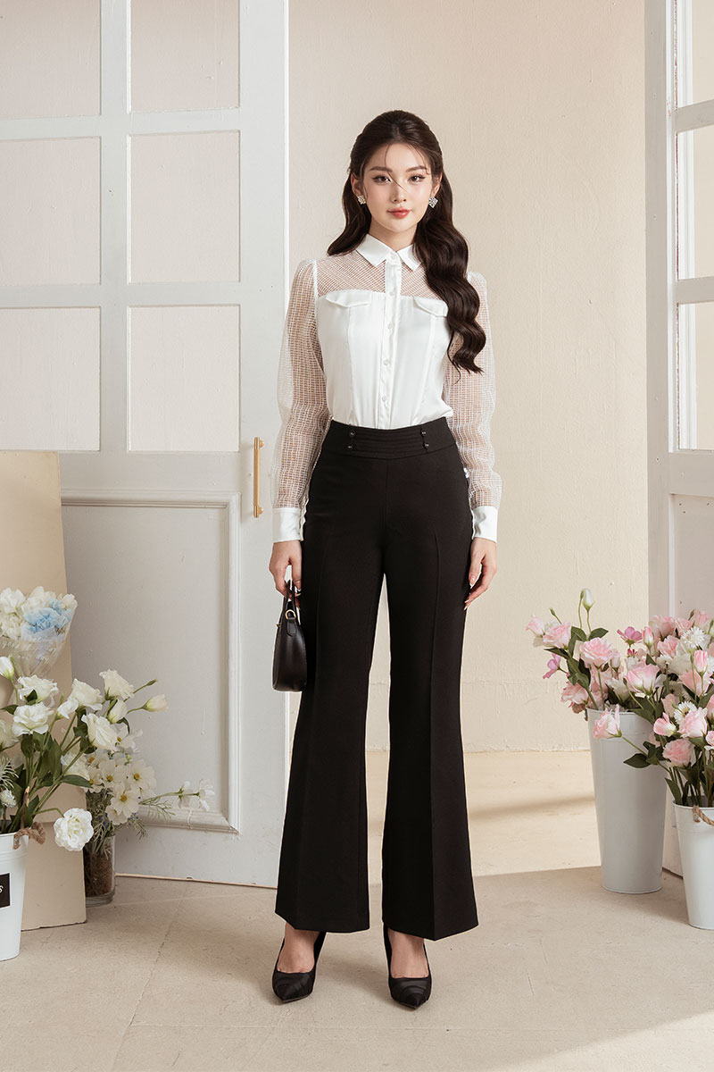 Đi phỏng vấn mặc gì để tạo thiện cảm với nhà tuyển dụng mà vẫn thời thượng quần ống loe phối với áo gì