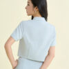 Áo kiểu CT croptop diễu chỉ giả túi ngực