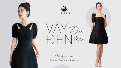 váy đen dự tiệc