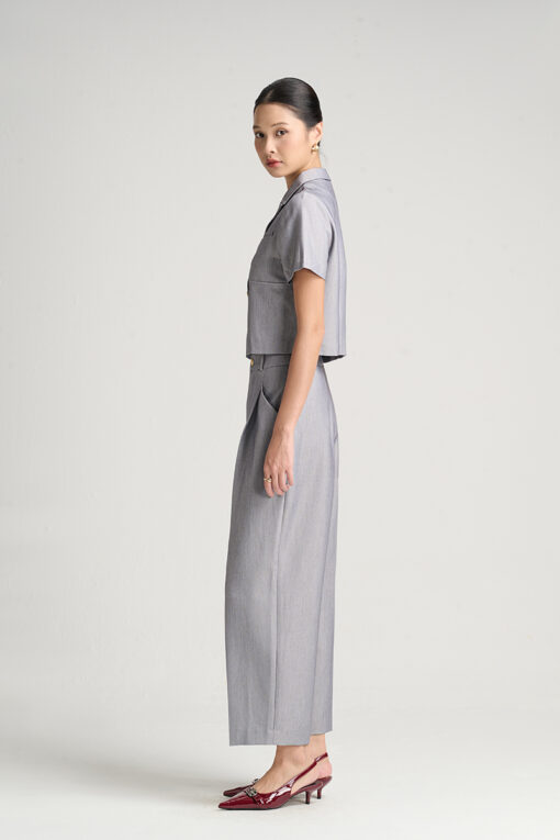 Áo kiểu CT croptop can ngực cơi giả