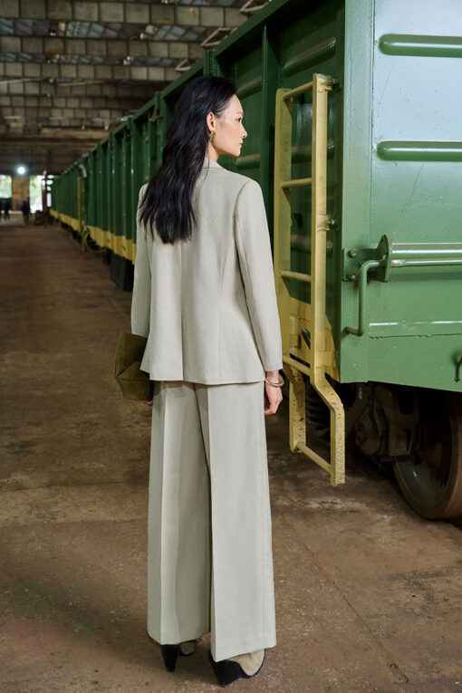 Áo vest basic vạt cong 1 cúc