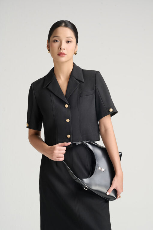 Áo vest croptop cơi ngực 1 bên