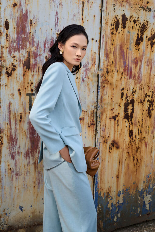 Áo vest suông túi cơi 2 viền có nắp