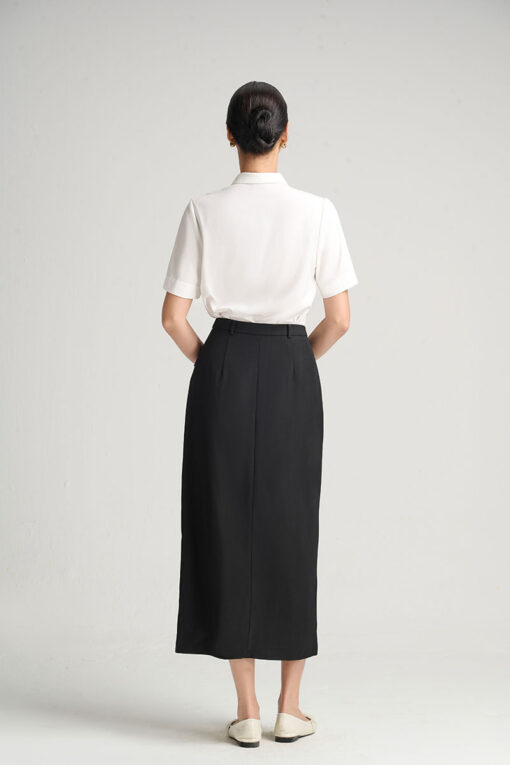 Sơ mi CT tay xếp ly đính cúc