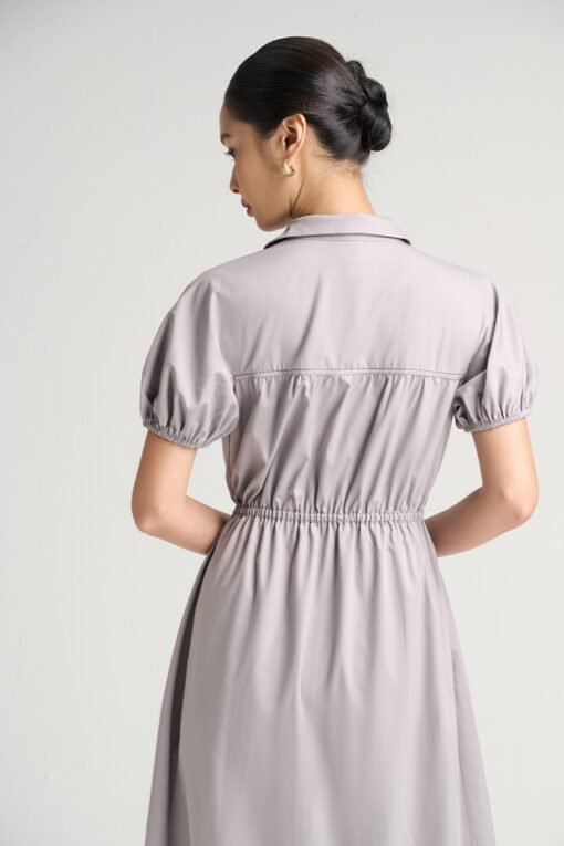 Đầm xoè tay liền chun cửa tay eo rút dây