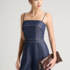 Jumpsuit 2 dây giả bò diễu chỉ