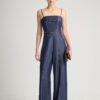 Jumpsuit 2 dây giả bò diễu chỉ