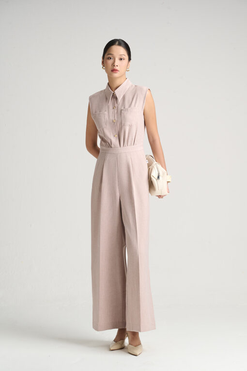 Jumpsuit SN vai chờm nhúm eo TT