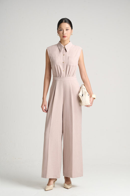 Jumpsuit SN vai chờm nhúm eo TT