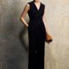 Jumpsuit sát nách cổ V túi chéo