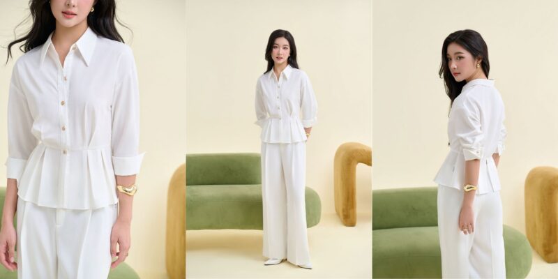 Đi du lịch mặc gì cho đẹp? Hướng dẫn phối đồ đi du lịch phối đồ với quần ống rộng cho người mập